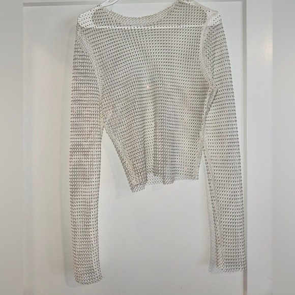 Mesh Rhinestone Long Sleeve - Picture 4 of 5